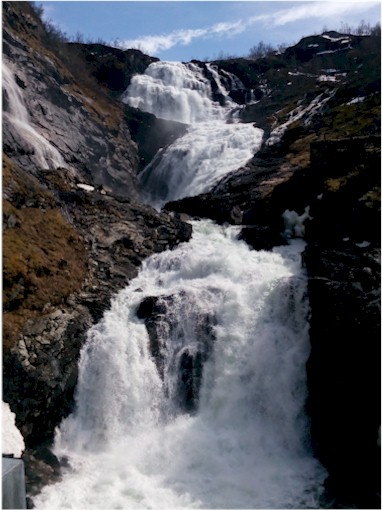 ... and raging waterfalls.