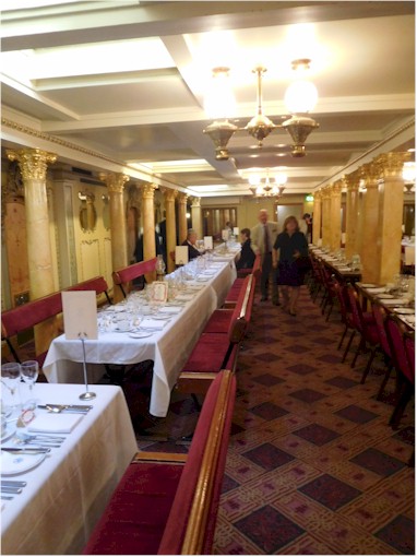 ... in the First Class dining room.