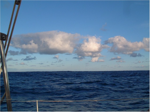 Typical trade wind clouds...
