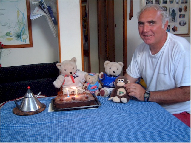 Keith baked a cake in honour of Emily's birthday - 20th January.
